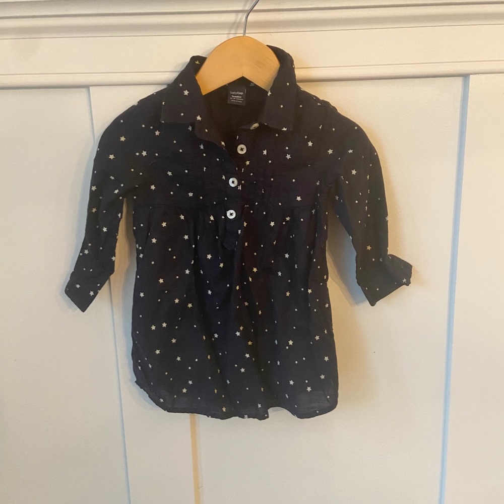 Gap Star Patriotic Collared Toddler Tunic NWOT